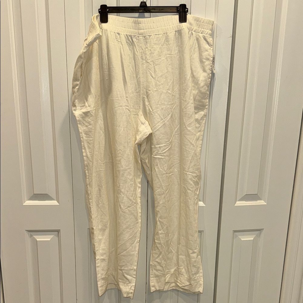 Old Navy Cream Elastic-Waist Casual Joggers